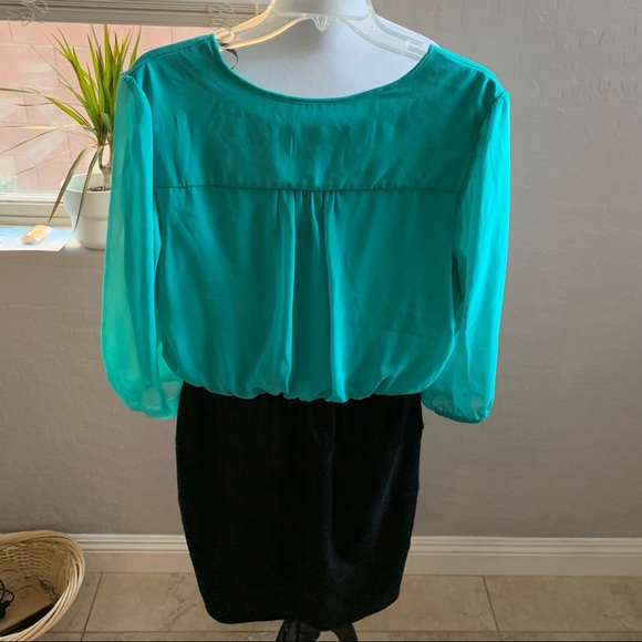 Enfocus Studio wedding guest dress large teal - Picture 6 of 6